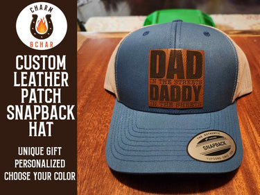Dad in the Streets Daddy in the Sheets Leather Patch Trucker Hats - Classic Colors